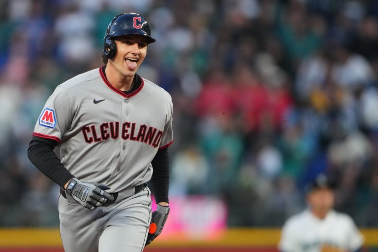 Guardians' Chase DeLauter homers in 1st regular-season at-bat | iNFOnews.ca