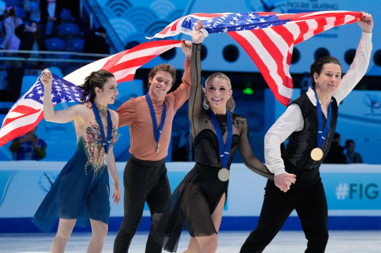 Olympic skaters Zingas and Kolesnik lead US ice dance sweep at Four Continents | iNFOnews.ca