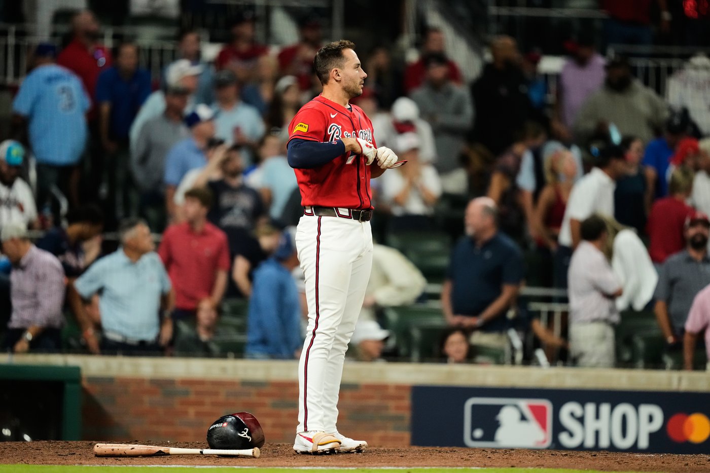 Ronald Acuña Jr. fights back tears after the Braves' Division Series elimination by the Dodgers | iNFOnews.ca