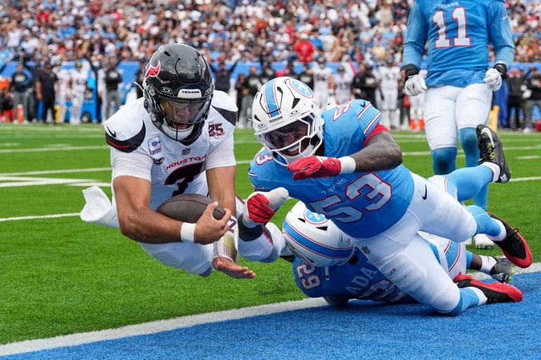 Stroud runs for a TD, throws for another as Houston beats Titans for 1st win of season | iNFOnews.ca