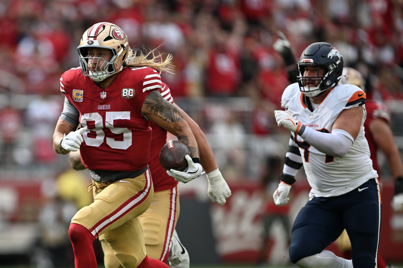 George Kittle's long TD against the Broncos proves he's back to old form for the 49ers | iNFOnews.ca George Kittle's long TD against the Broncos proves he's back to old form for the 49ers | iNFOnews.ca