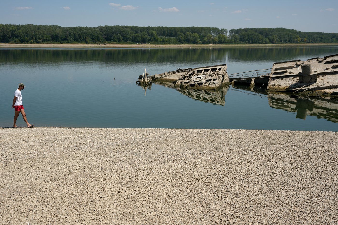 The Danube River's water is dropping so low that World War II ships are emerging | iNFOnews.ca