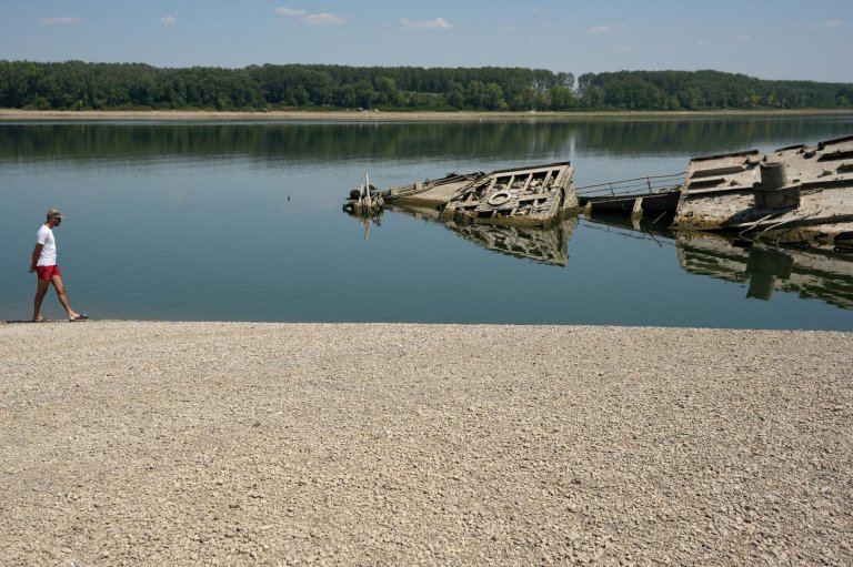 The Danube River's water is dropping so low that World War II ships are emerging | iNFOnews.ca