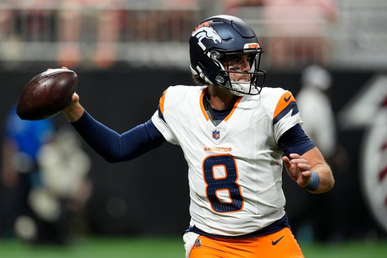 Barron returns pick 97 yards for a TD as Stidham leads Broncos to runaway 27-7 win over Falcons | iNFOnews.ca