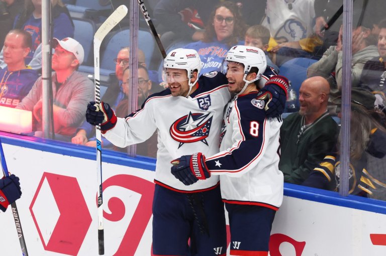 Wood scores 2 including winner in return from injury, lifting Blue Jackets to 4-3 win over Sabres | iNFOnews.ca Wood scores 2 including winner in return from injury, lifting Blue Jackets to 4-3 win over Sabres | iNFOnews.ca