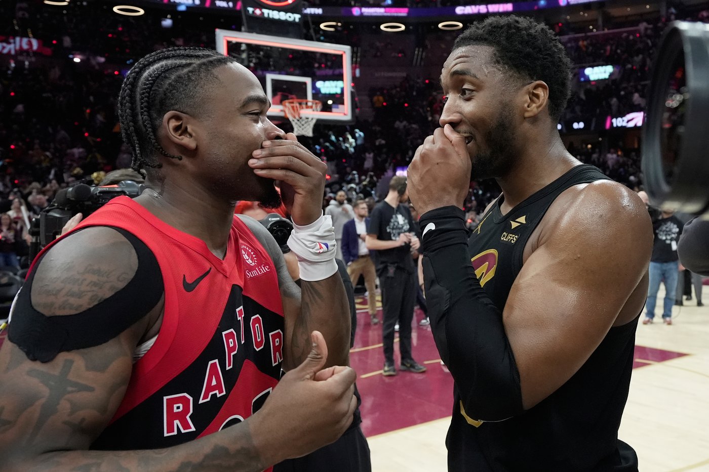 Allen ties playoff career high with 22 points as Cavaliers beat Raptors 114-102 to advance | iNFOnews.ca Allen ties playoff career high with 22 points as Cavaliers beat Raptors 114-102 to advance | iNFOnews.ca