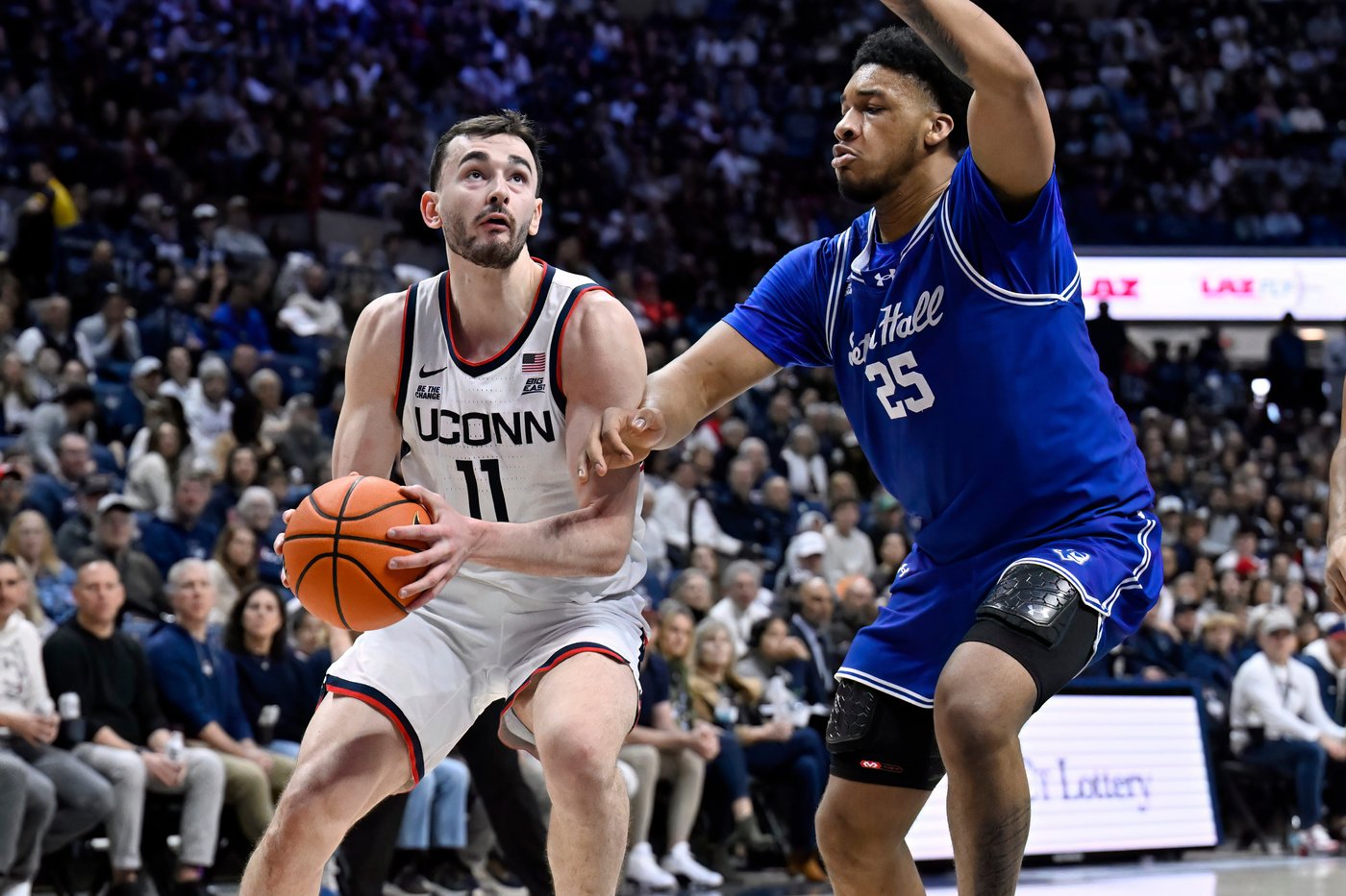 Karaban helps No. 6 UConn edge Seton Hall 71-67 after being added to Huskies of Honor | iNFOnews.ca