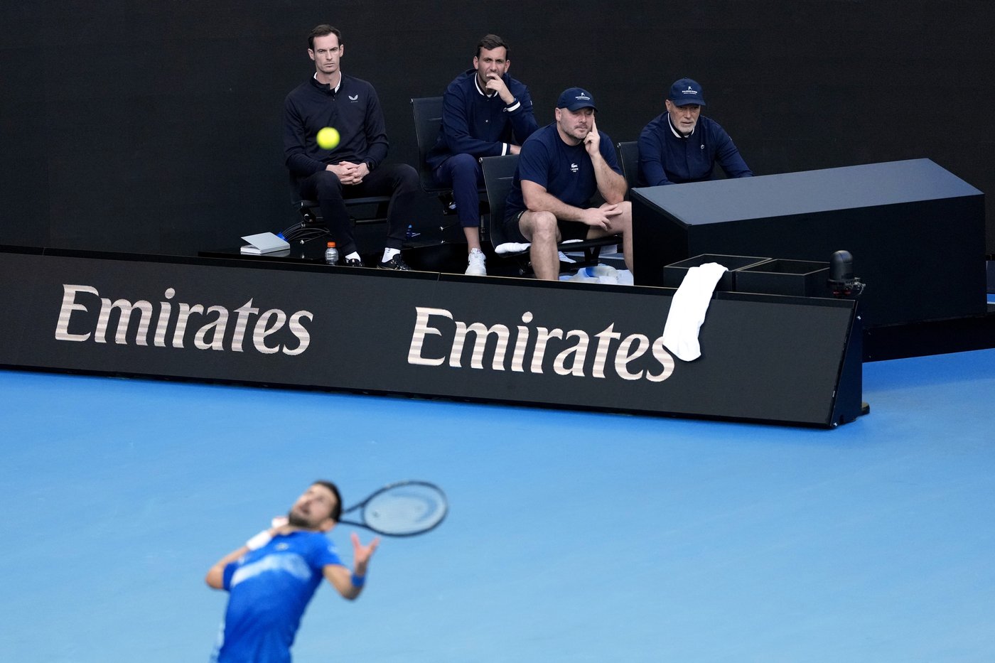 Novak Djokovic and Andy Murray chatted mid-match thanks to the new Australian Open coaches' box | iNFOnews.ca Novak Djokovic and Andy Murray chatted mid-match thanks to the new Australian Open coaches' box | iNFOnews.ca