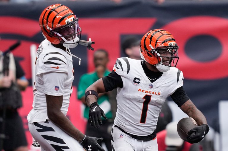 NFL fines Ja’Marr Chase and Tee Higgins for the 'people’s elbow' celebration | iNFOnews.ca