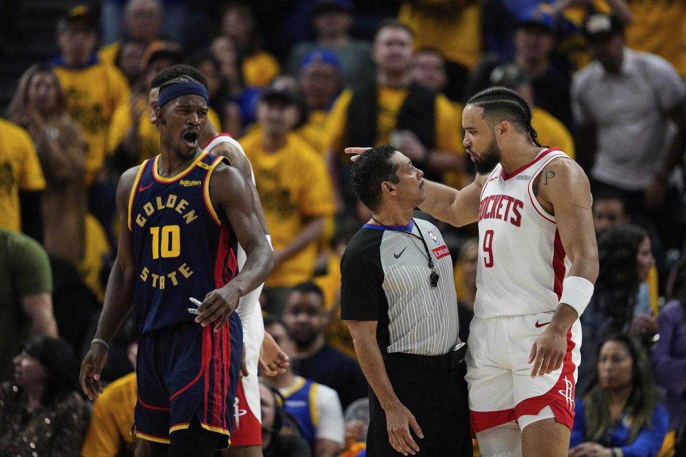 Jimmy Butler returns from injury absence to lead Warriors past Rockets 109-106 for 3-1 series lead | iNFOnews.ca