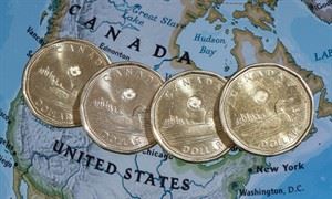 Canadian dollar lower, U.S. currency up, markets shed risk amid Ukraine tensions | iNFOnews.ca CP27438516