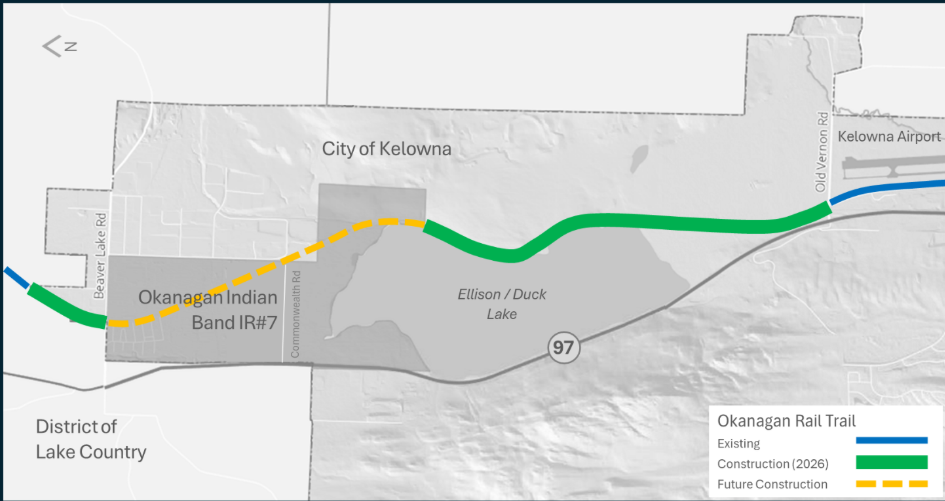 Missing piece of Okanagan Rail Trail in Kelowna to open this summer | iNFOnews.ca