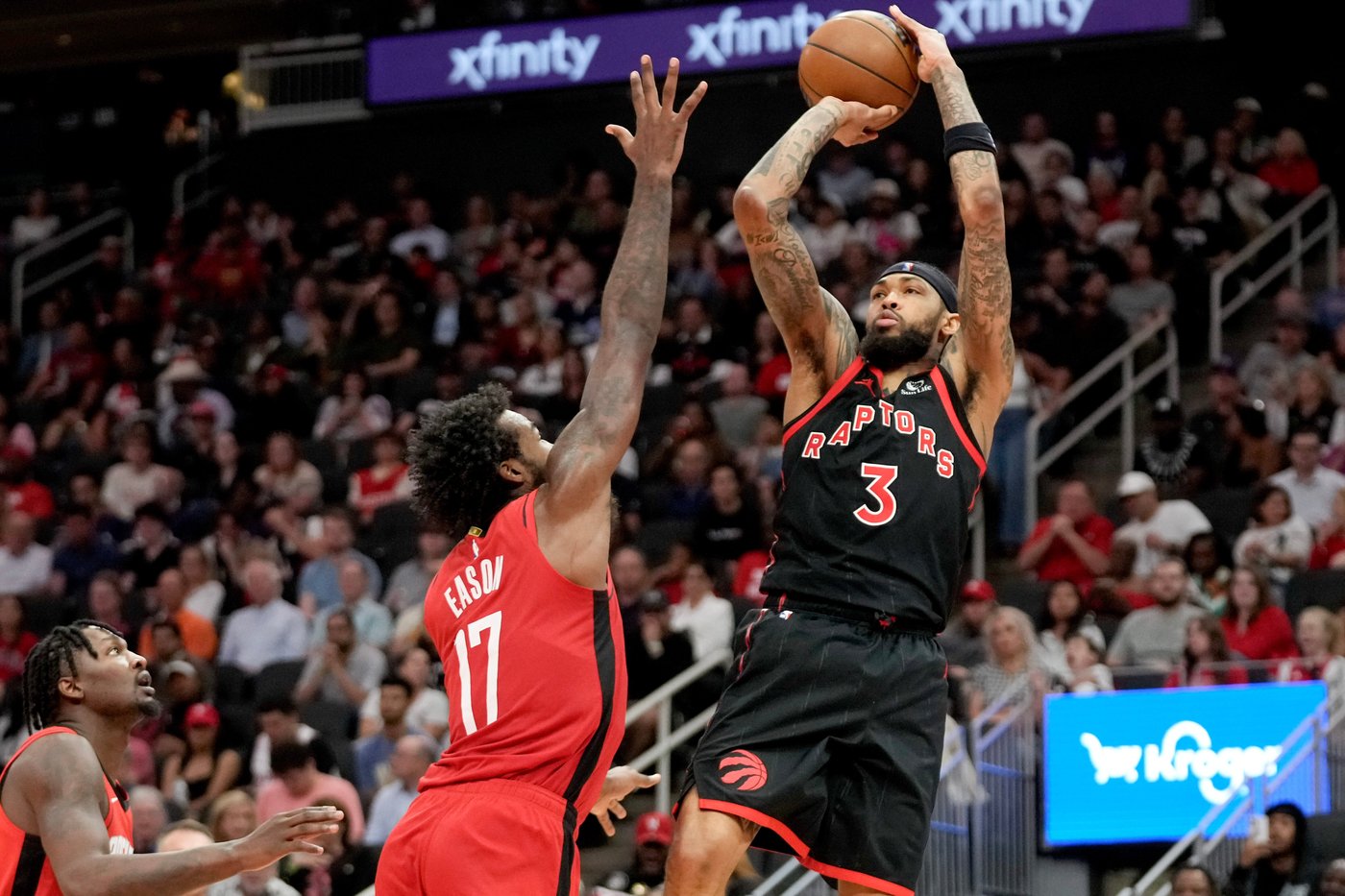 Durant, Thompson lead Rockets to 113-99 win over visiting Raptors | iNFOnews.ca