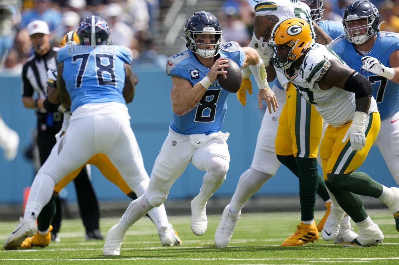 Winless Titans know they need to protect young QB Will Levis and quickly | iNFOnews.ca Winless Titans know they need to protect young QB Will Levis and quickly | iNFOnews.ca