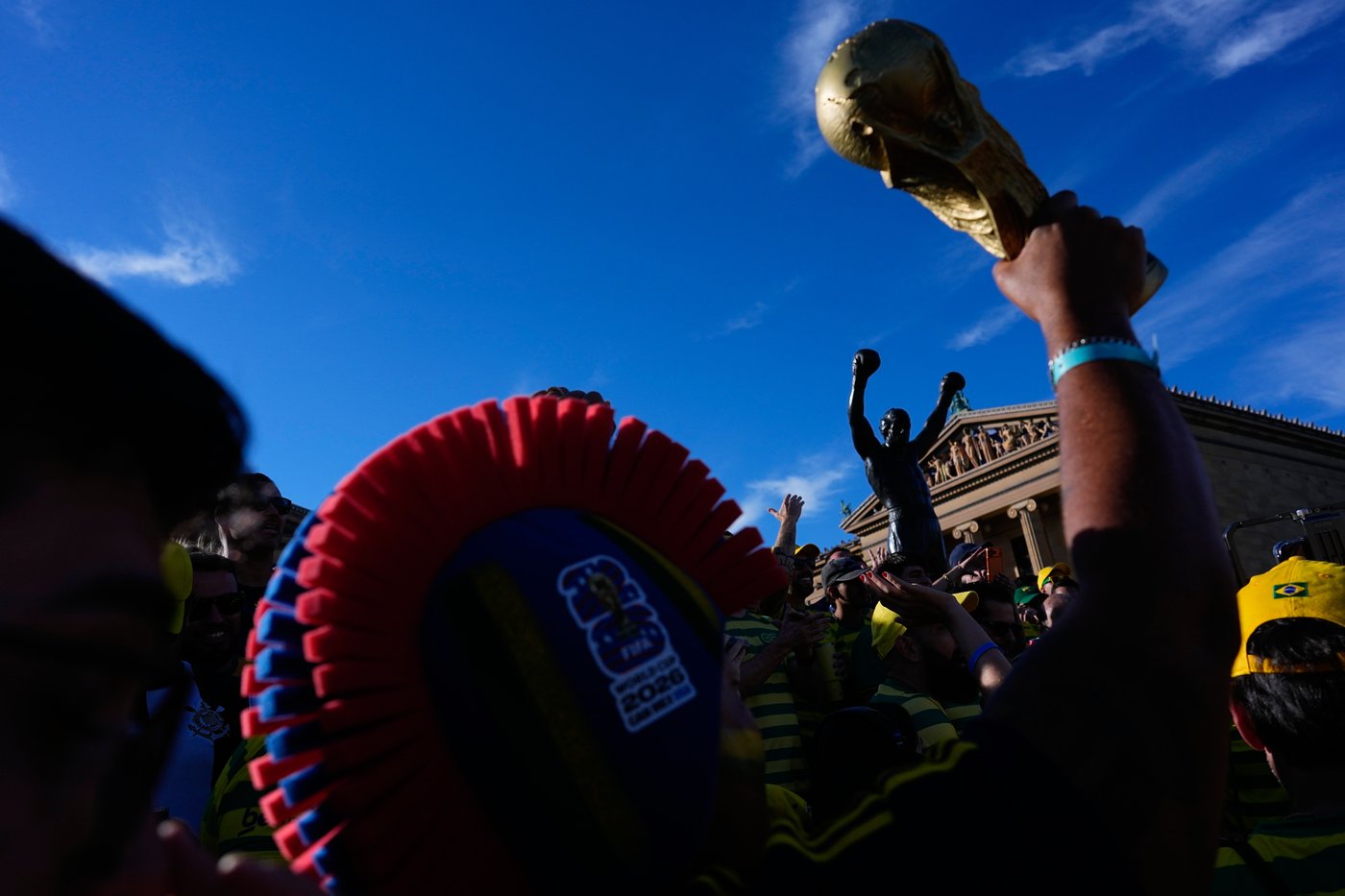Brazilian soccer fans at the World Cup heed warning not to dress Rocky statue in team gear | iNFOnews.ca