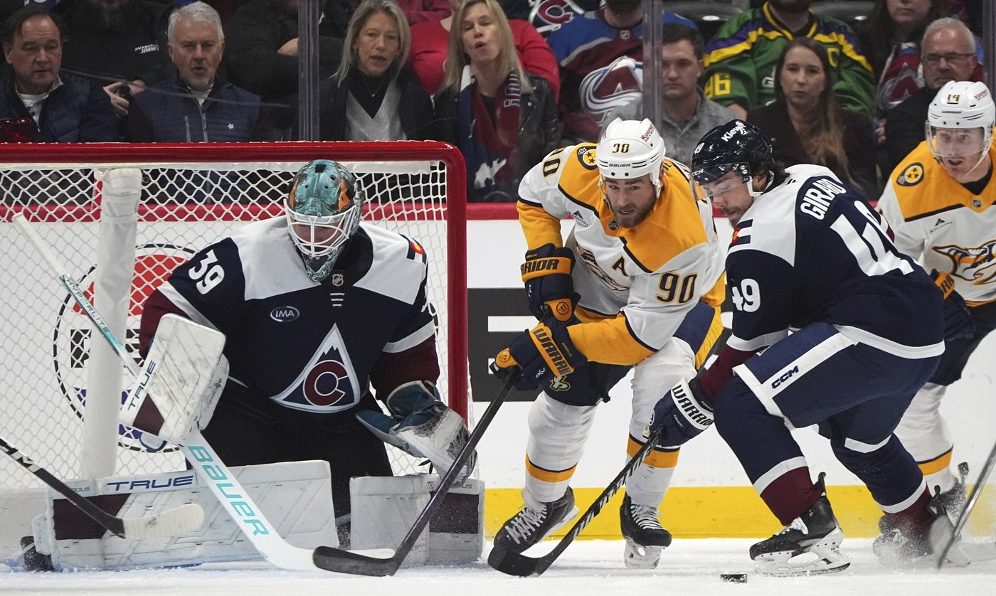 Blackwood has 38 saves in debut, Avalanche beat Predators 5-2 | iNFOnews.ca Blackwood has 38 saves in debut, Avalanche beat Predators 5-2 | iNFOnews.ca
