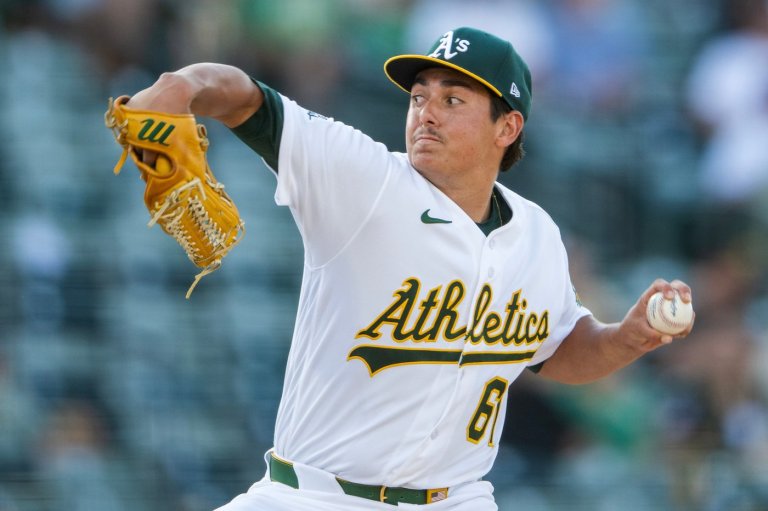 Gage Jump spins gem and A's score 5 in 1st to beat Angels 5-0 after Trout lands on injured list | iNFOnews.ca