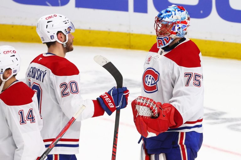 'He's a fighter': Habs goalie Jakub Dobes stands tall after rocky start to Game 5 | iNFOnews.ca