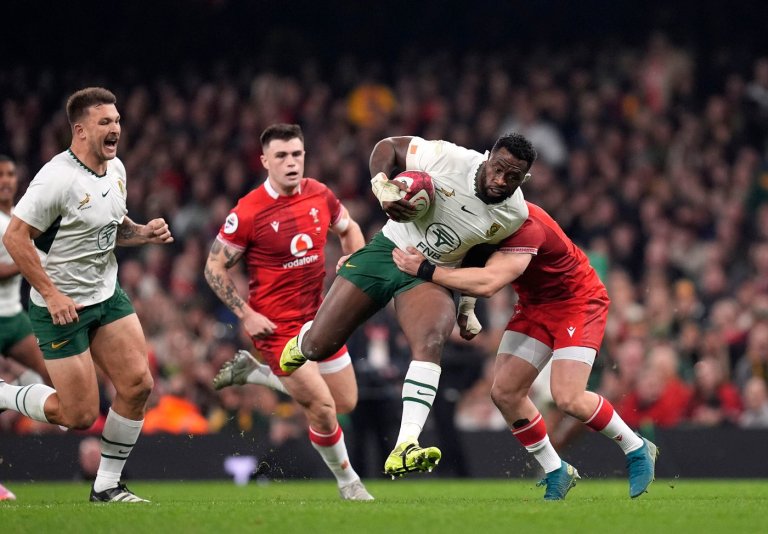 Record win by Springboks in Wales marred by Etzebeth red card for eye gouge | iNFOnews.ca