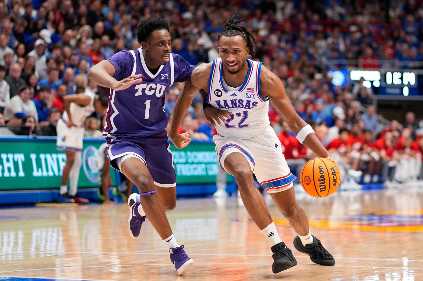 Kansas erases 16-point deficit, beats TCU 104-100 in overtime | iNFOnews.ca