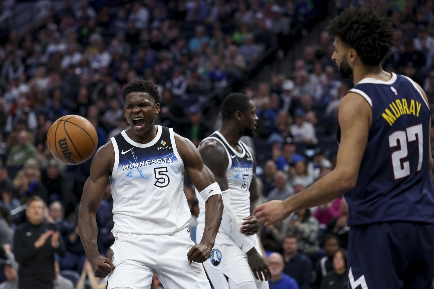 Edwards scores 34, sets Timberwolves career 3-pointer record in 133-104 win over Denver | iNFOnews.ca