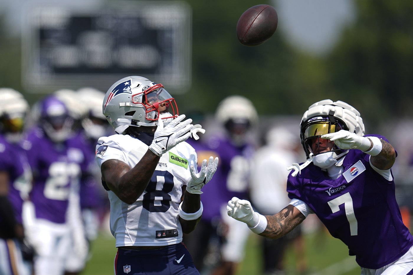 Patriots-Vikings joint practice prompts plenty of reunions and valuable tests, with no tussling | iNFOnews.ca