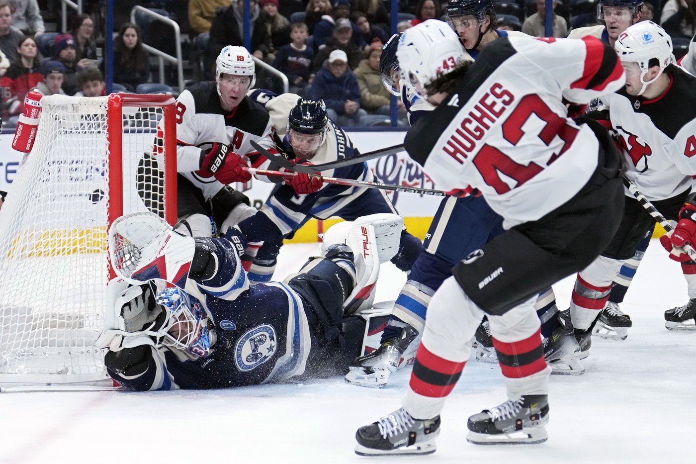 Monahan's 2 goals, Merzlikins' 40 saves help Blue Jackets stop skid, beat Devils 4-2 | iNFOnews.ca Monahan's 2 goals, Merzlikins' 40 saves help Blue Jackets stop skid, beat Devils 4-2 | iNFOnews.ca