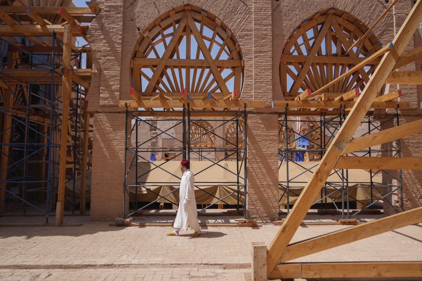Brick by brick, Morocco rebuilds 12th-century mosque destroyed by 2023 earthquake | iNFOnews.ca