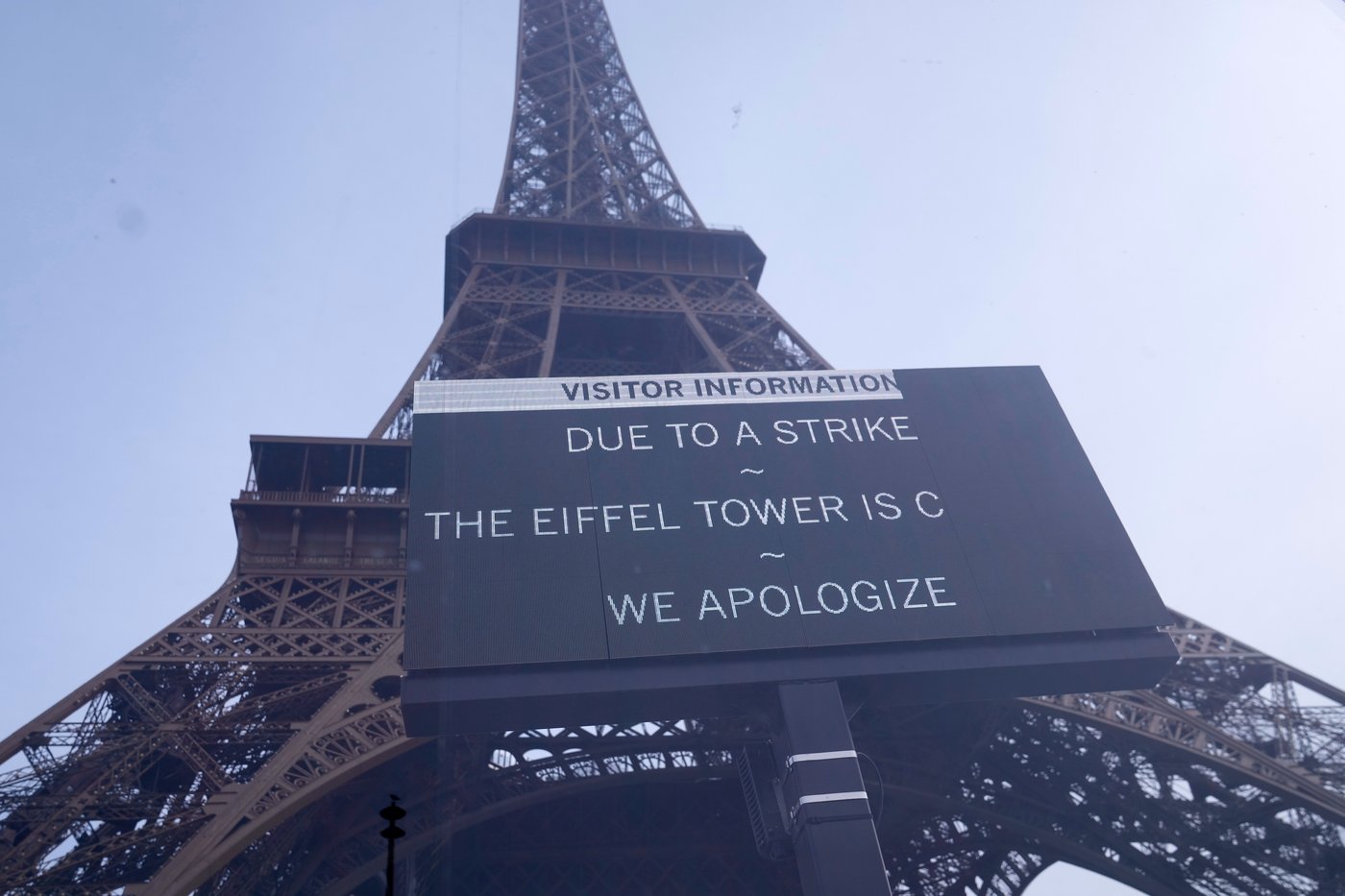 Eiffel Tower closed as nationwide strikes held across France against austerity | iNFOnews.ca