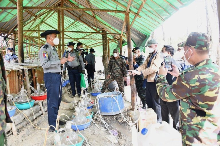 Myanmar's military government claims a record seizure of illicit drugs at production sites | iNFOnews.ca