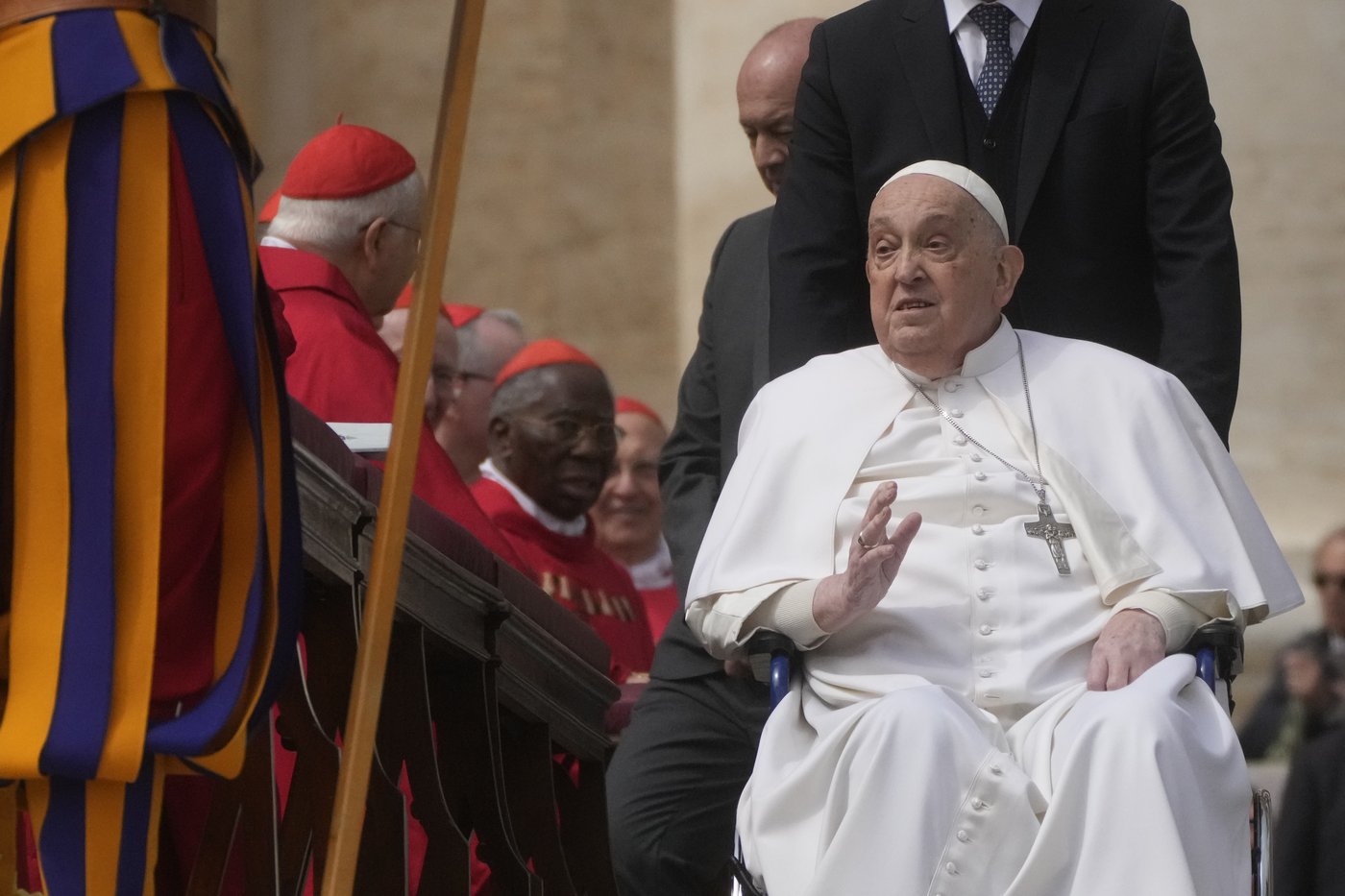 Convalescing Pope Francis opens Holy Week with in-person greeting in St. Peter's Square | iNFOnews.ca Convalescing Pope Francis opens Holy Week with in-person greeting in St. Peter's Square | iNFOnews.ca