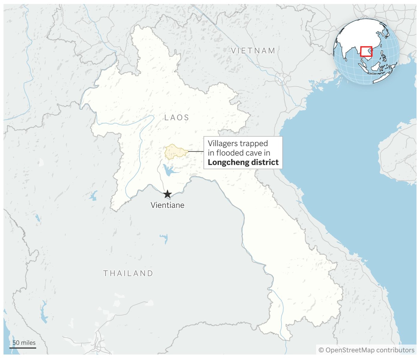 Rescuers search for alternative route to reach 2 missing in a flooded Laos cave | iNFOnews.ca