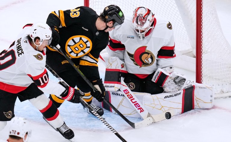 Senators goalie Linus Ullmark leaves game at the Bruins after two periods | iNFOnews.ca
