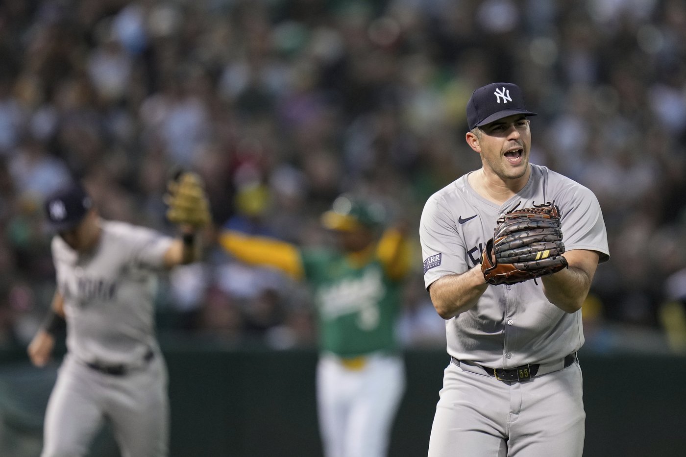 Judge hits major league-leading 54th homer, Stanton, Volpe also connect as Yankees pound A's 10-0 | iNFOnews.ca