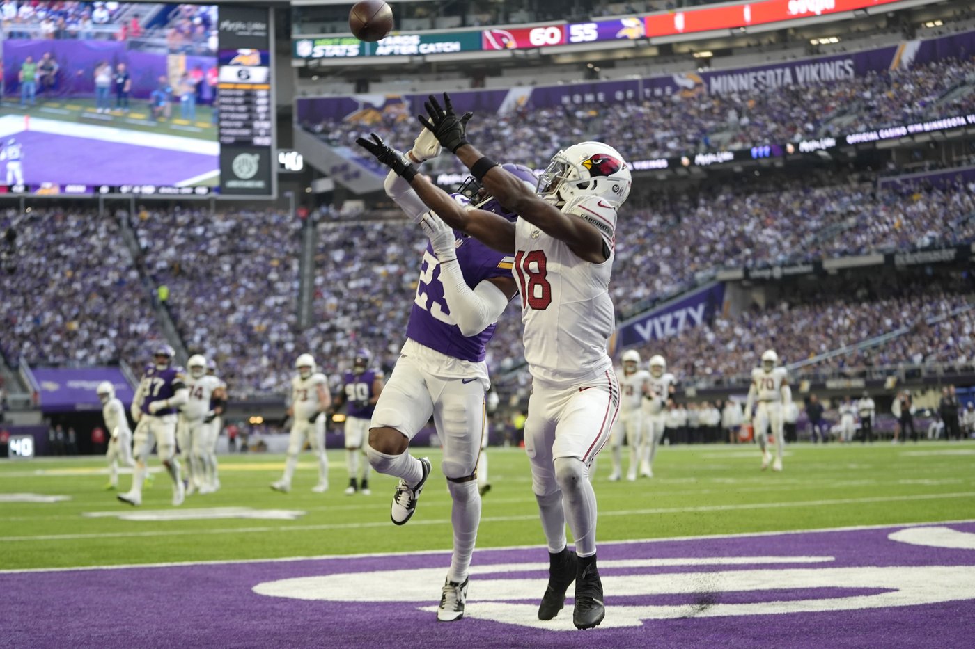 Vikings win 5th straight, rallying past Cardinals 23-22 on Sam Darnold's TD pass with 1:13 left | iNFOnews.ca