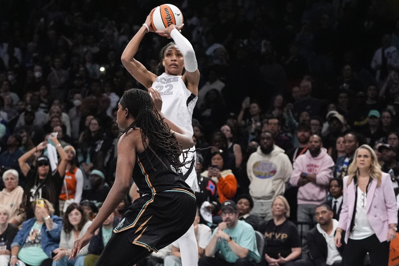 Aces' quest to threepeat hits 2-0 hole vs Liberty while Sun and Lynx are split in WNBA playoffs | iNFOnews.ca