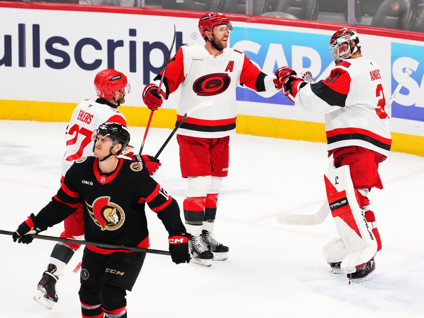 Hurricanes down Senators to take 3-0 series lead; Sanderson exits with injury | iNFOnews.ca Hurricanes down Senators to take 3-0 series lead; Sanderson exits with injury | iNFOnews.ca