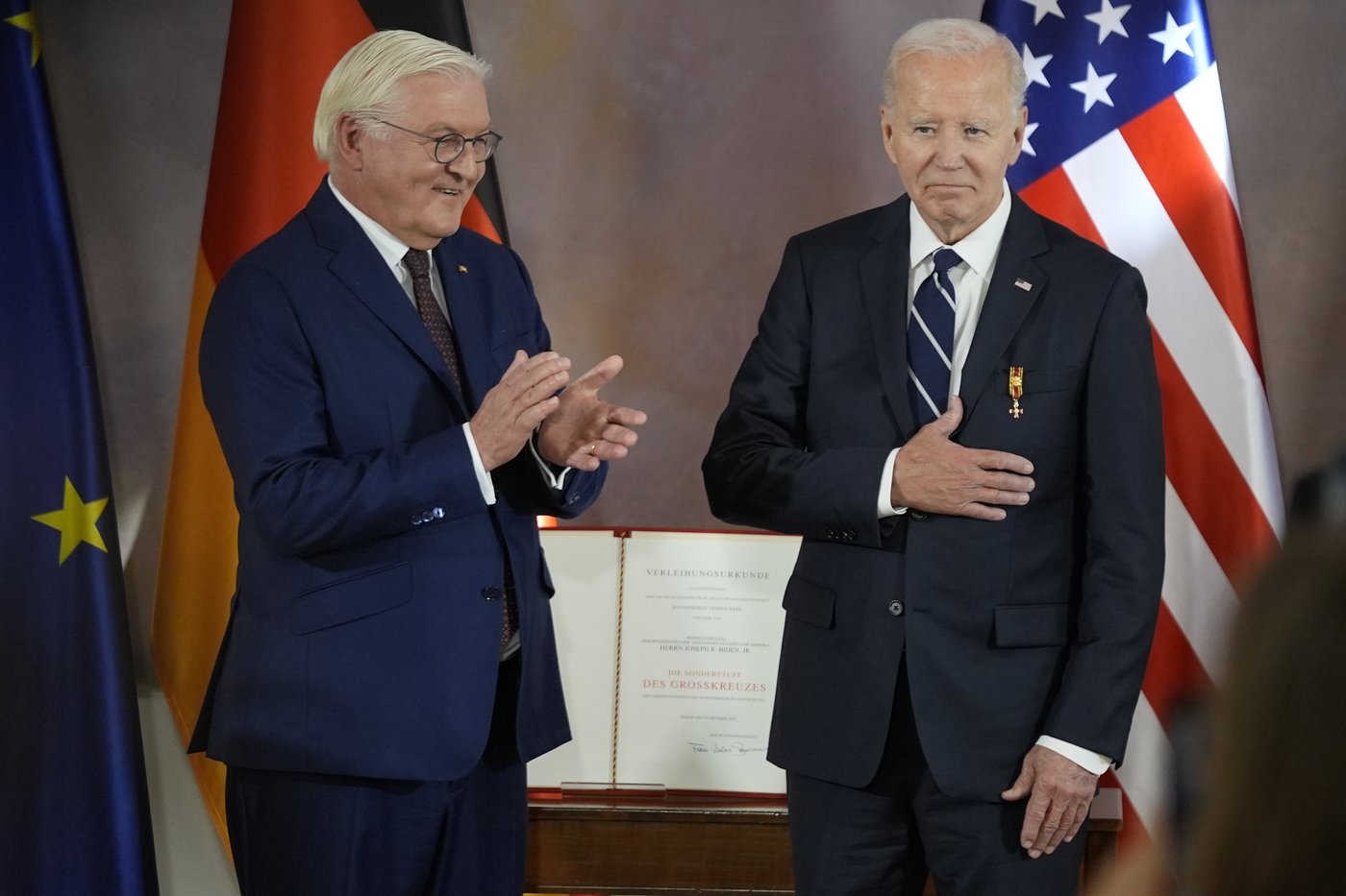 Biden urges Western allies to keep aiding Ukraine during meeting with Europe leaders before election | iNFOnews.ca