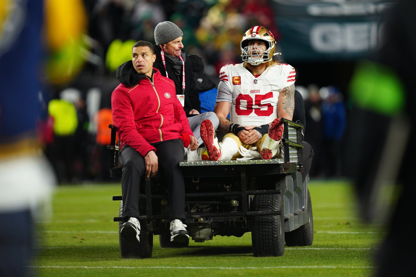 49ers' George Kittle tears Achilles tendon in playoff win over Eagles | iNFOnews.ca