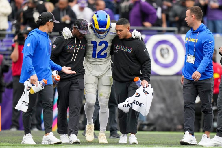 Rams receiver Puka Nacua leaves game vs. Ravens with a foot injury | iNFOnews.ca