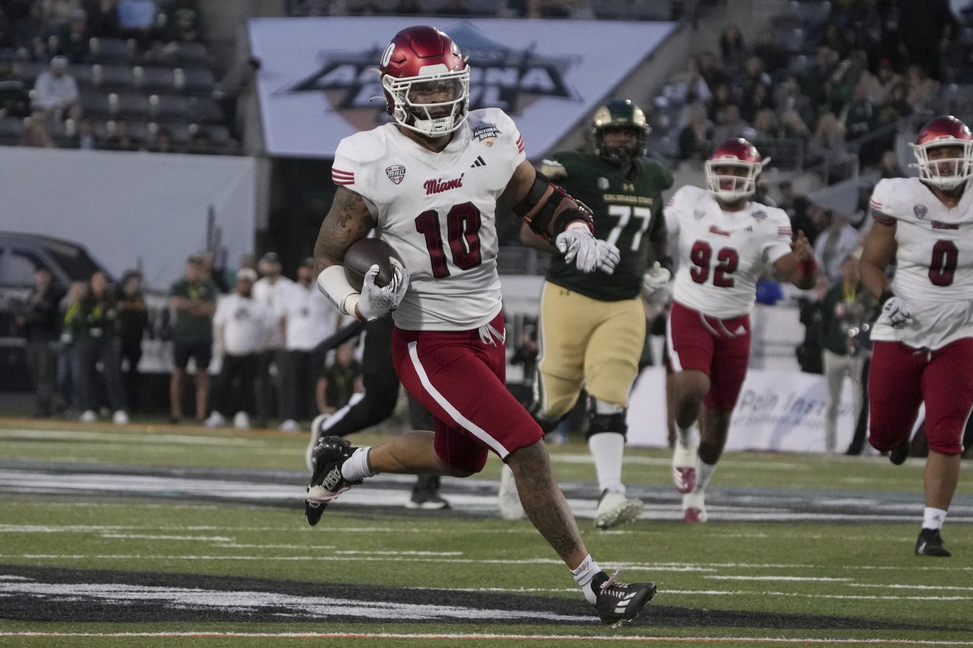 Davis, Brunson run for 2 TDs each, Miami (Ohio) beats Colorado State 43-17 at Arizona Bowl | iNFOnews.ca