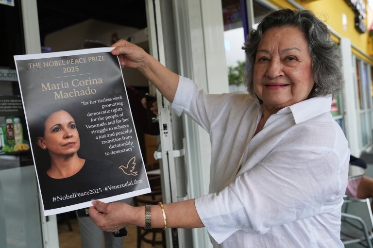 A look at how Venezuelans in the US are reacting to Maria Corina Machado's Nobel Prize win | iNFOnews.ca