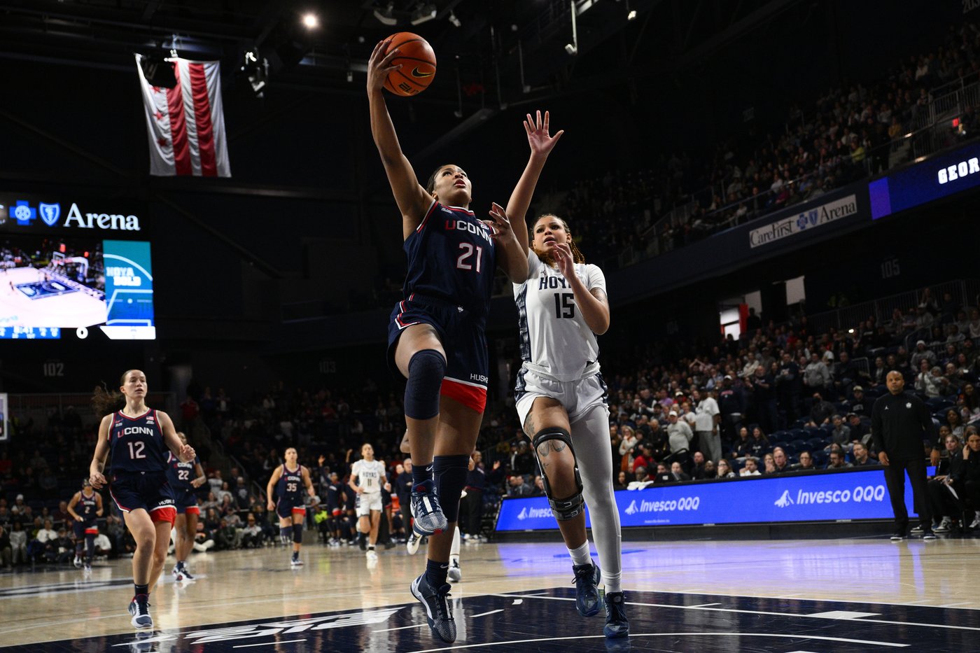 Sarah Strong, Azzi Fudd and top-ranked UConn roll past Georgetown 83-42 | iNFOnews.ca