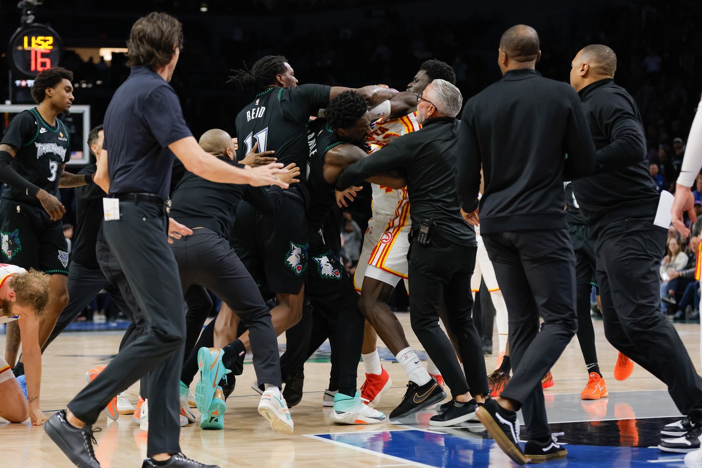 NBA fines Hawks' Mouhamed Gueye and Timberwolves' Naz Reid $35,000 each | iNFOnews.ca