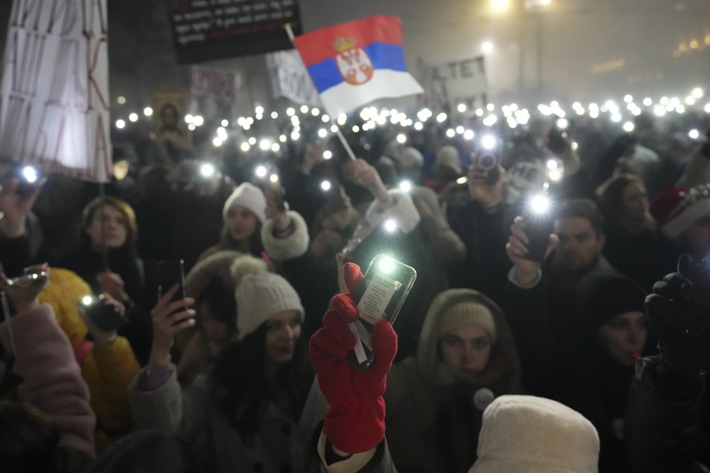 Instead of partying, thousands turn New Year celebration into anti-government protest in Serbia | iNFOnews.ca Instead of partying, thousands turn New Year celebration into anti-government protest in Serbia | iNFOnews.ca