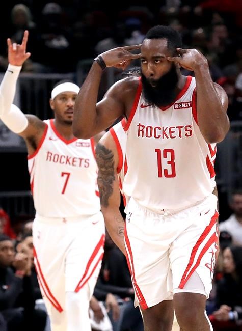 Harden scores 25 in return, Rockets top Bulls 96-88 | iNFOnews.ca