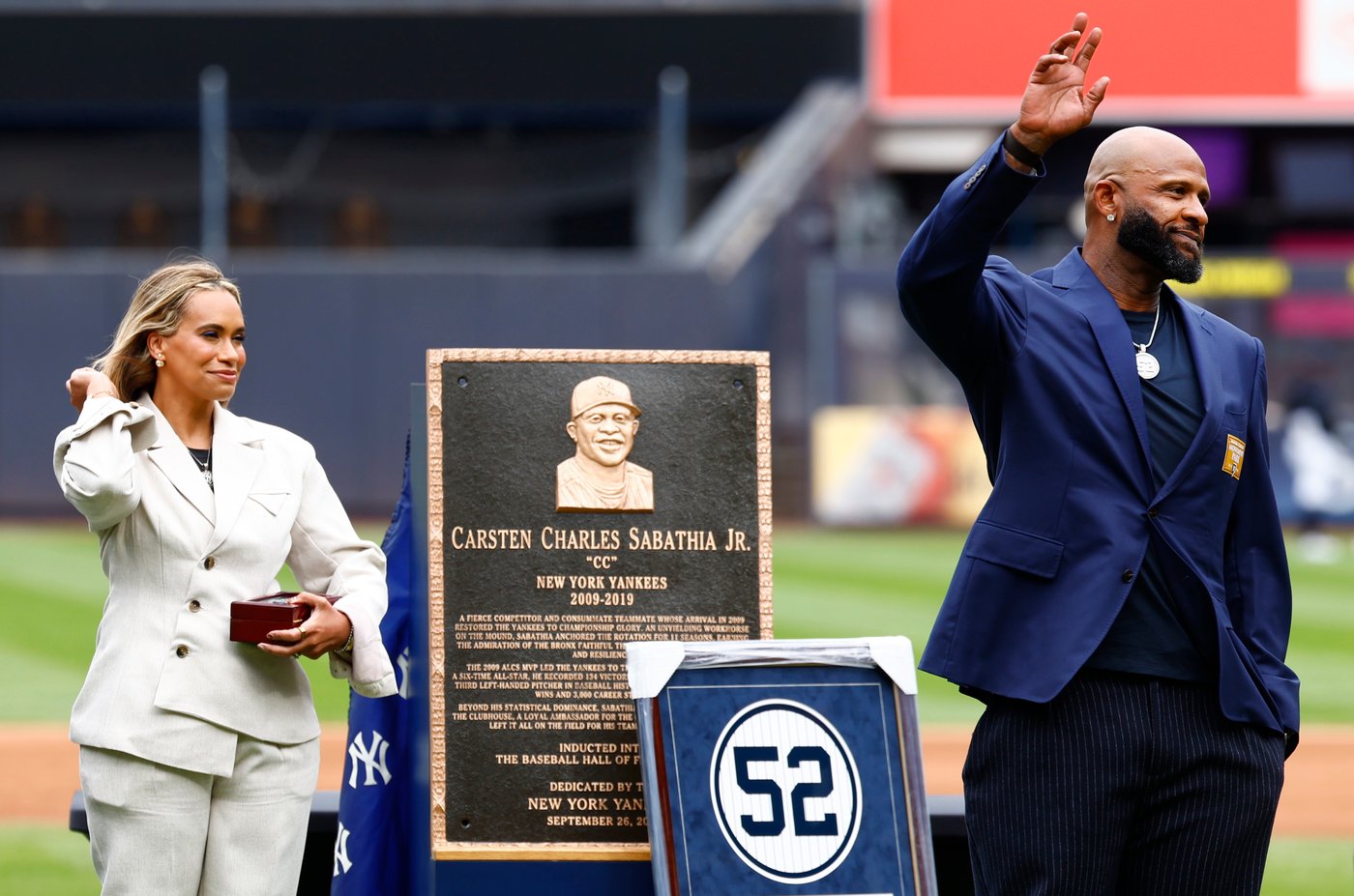 Yankees retire Hall of Famer CC Sabathia's No. 52 and honor him with plaque in Monument Park | iNFOnews.ca