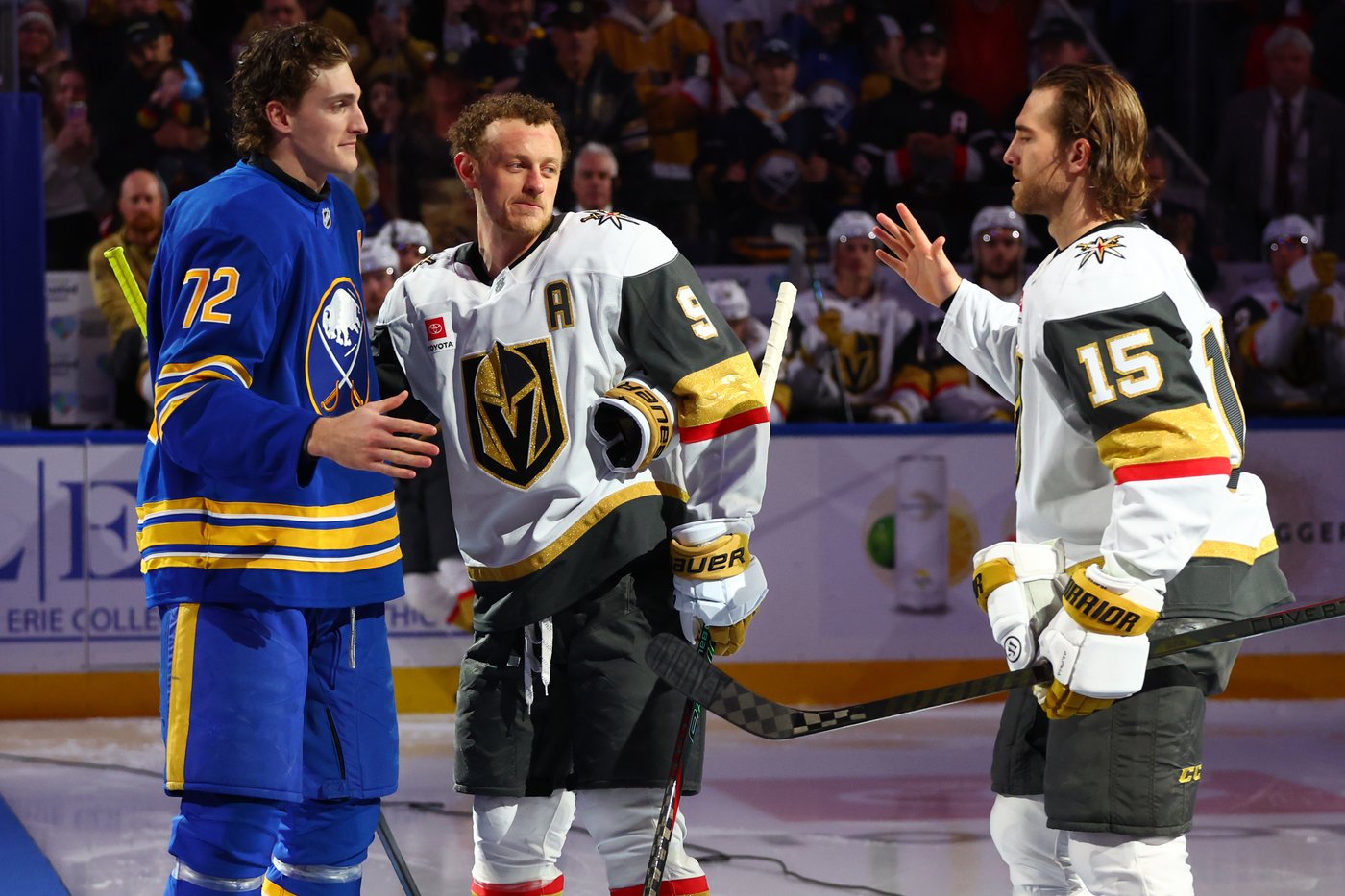 Tage Thompson scores decisive goal to cap night Sabres honor their US gold medal-winning Olympian | iNFOnews.ca