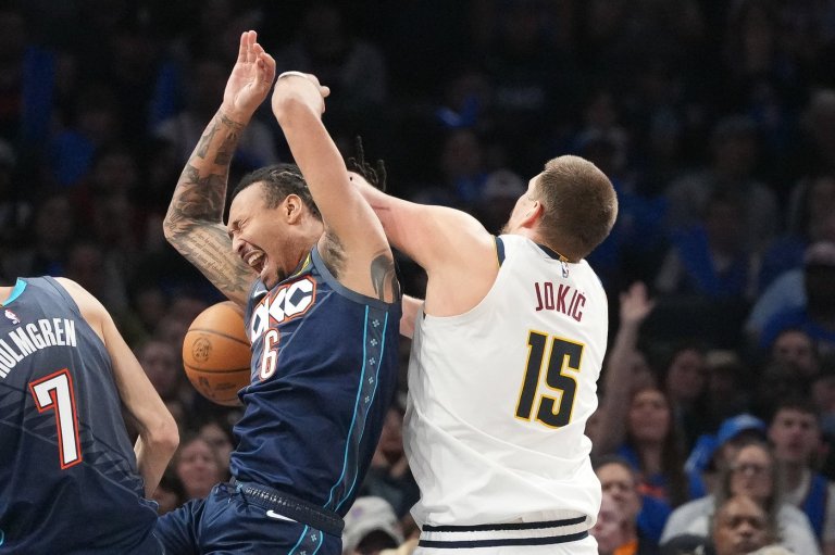 Tempers flare between Nuggets and Thunder as Dort is ejected after fouling Jokic | iNFOnews.ca
