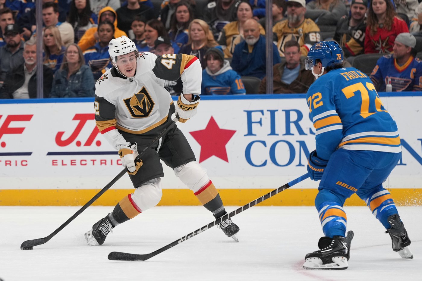 Bowman scores his first NHL goal, sparks Golden Knights to 4-1 win over Blues | iNFOnews.ca Bowman scores his first NHL goal, sparks Golden Knights to 4-1 win over Blues | iNFOnews.ca